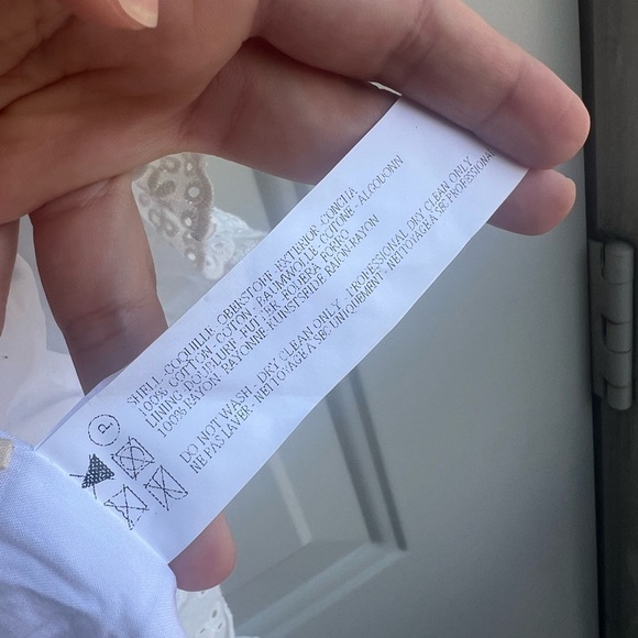 NWT Capulet Gemma Smocked Eyelet Ruffle Strap Mini Dress White Size L - Picture 2 of 12